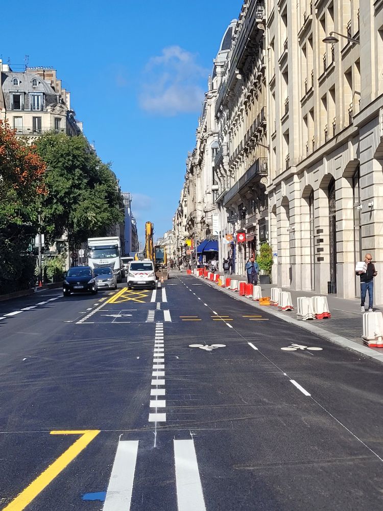 Zoom sur la piste cyclable 