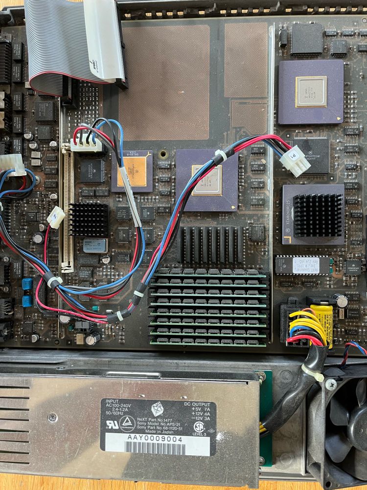 The innards of a NeXT slab from the middle 90’s.