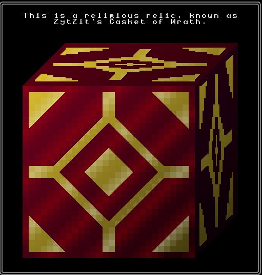 This is a religious relic, known as ZytZit's Casket of Wrath