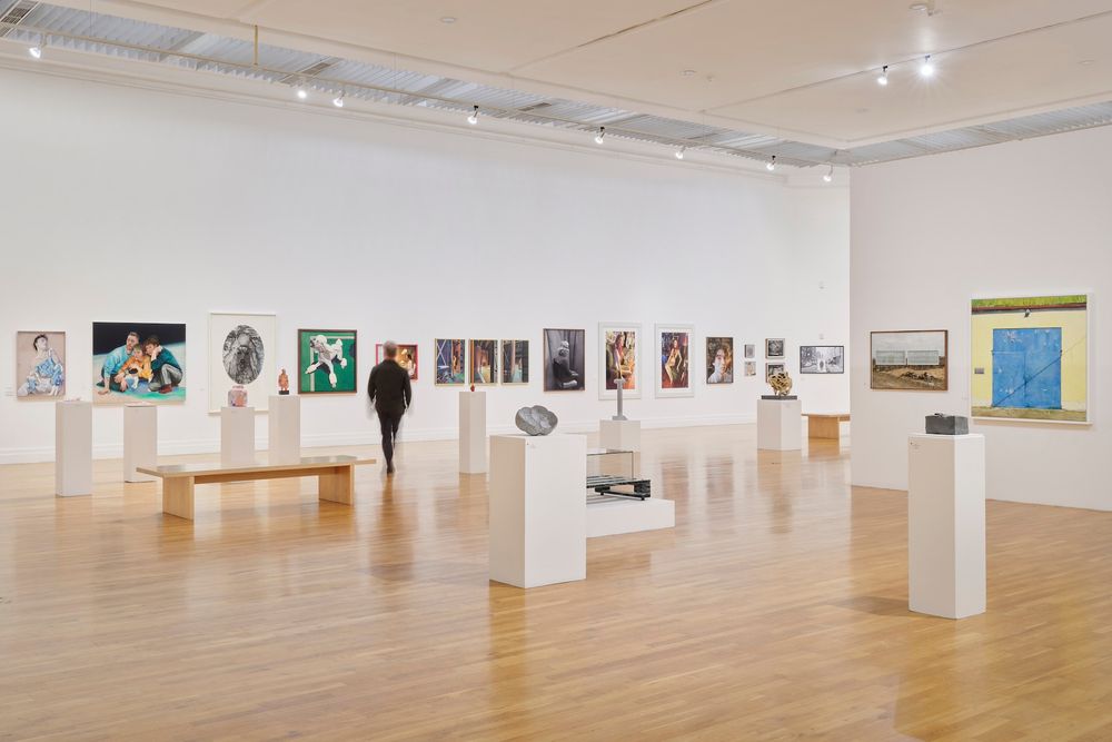 A photograph by Ros Kavanagh of the main gallery in the RHA taken during the 195th RHA Annual Exhibition run. 