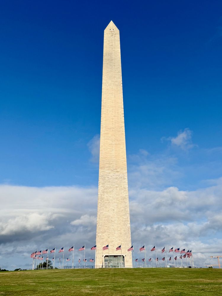 image of Washington Monument taken today