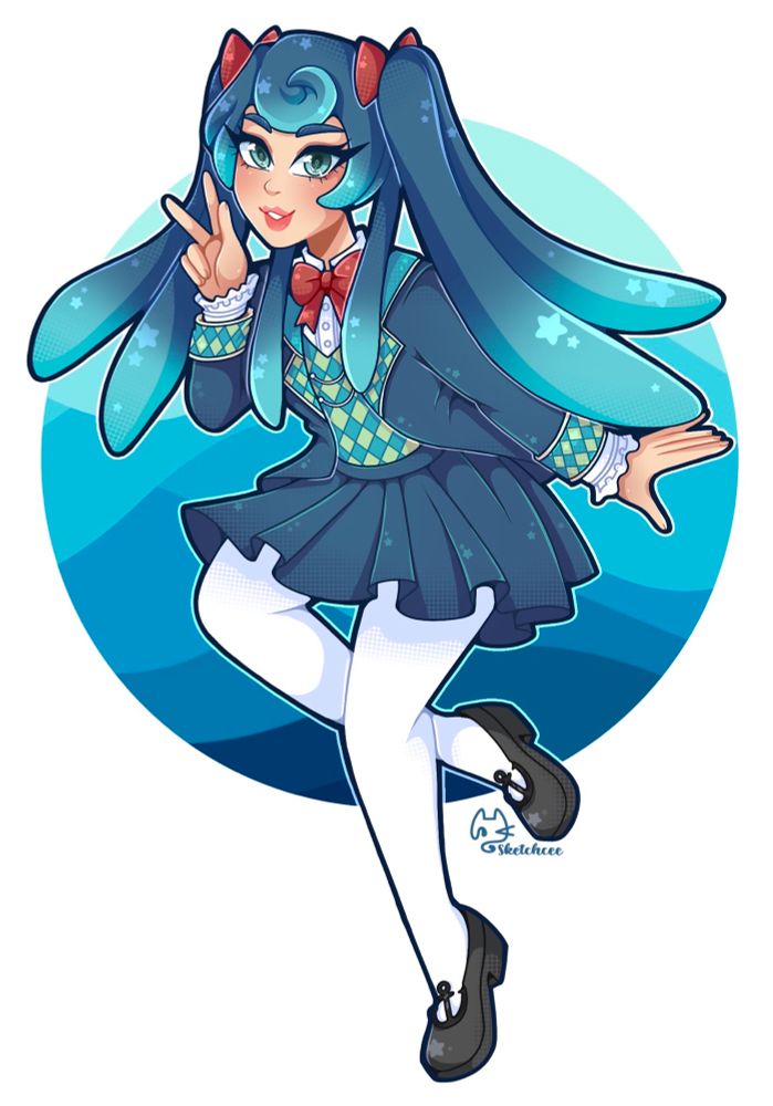 Cute art of Mari by sketchcee 