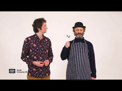 Why is Michael Sheen holding a spanner and what are social enterprises?! Chris Addison explains all.
