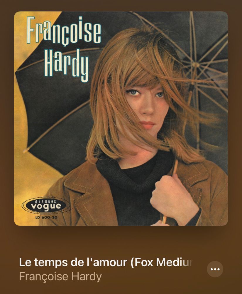 le temps de l’amour by françoise hardy