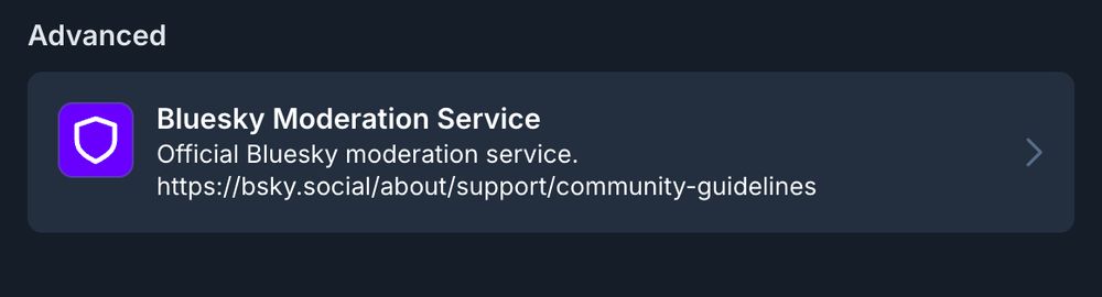 The Advanced Moderation Service options no one asked for.