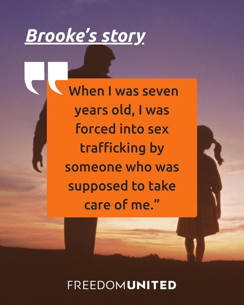 Silhouette of the back of a man and a girl walking in the sunset, representing how safe a child feels with an adult they trust. 