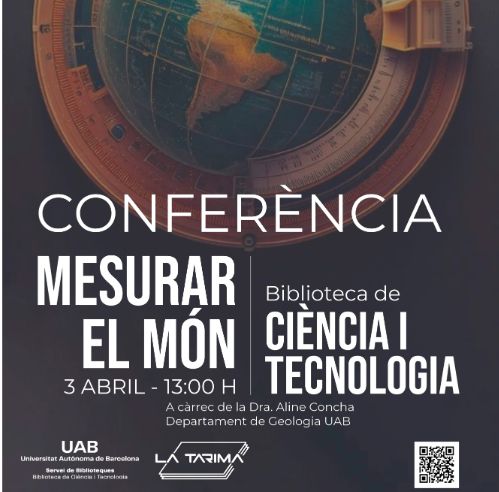 Des del dia 12 de març fins a l’11 d’abril podeu visitar la present exposició, Mesurar el món, als aparadors exteriors de la Biblioteca de Ciència i Tecnologia.

 

Associada a aquesta, dijous 3 d'abril a les 13h a la Biblioteca, la professora Aline Concha del Departament de Geologia de la UAB ens explicarà el contingut de la mateixa, posant en relleu l’estreta relació entre la geologia, l’actual geodèsia i la geofísica amb un dels episodis més apassionants de la història de la ciència.