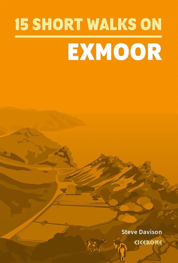 Cover image of my guidebook - 15 Short Walks on Exmoor - published by Cicerone