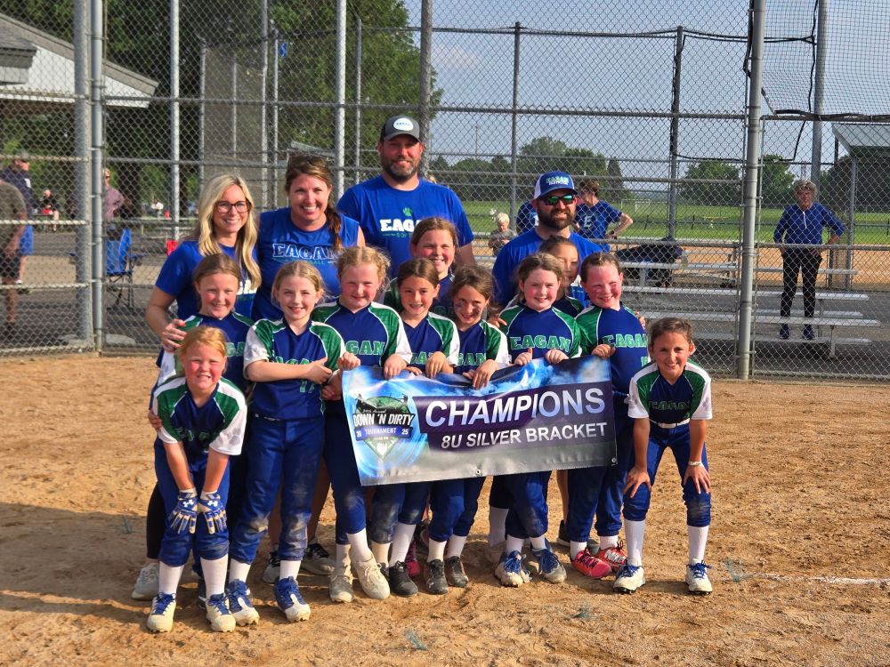 Teammates and coaches, 8U softball team