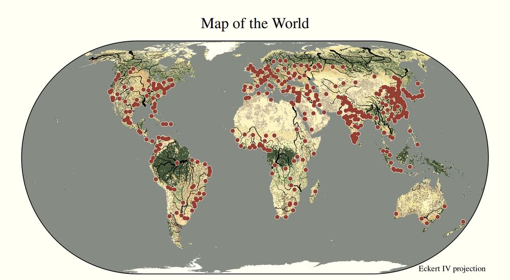 A map from tmap vignette
