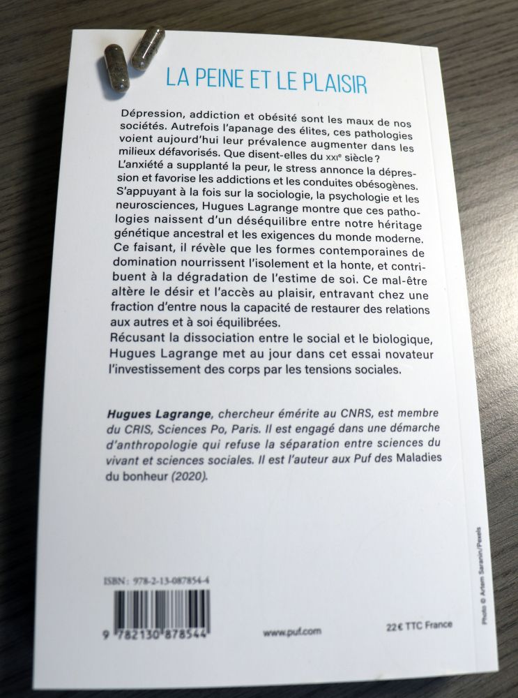 4ème de couverture de l'ouvrage paru aux Puf