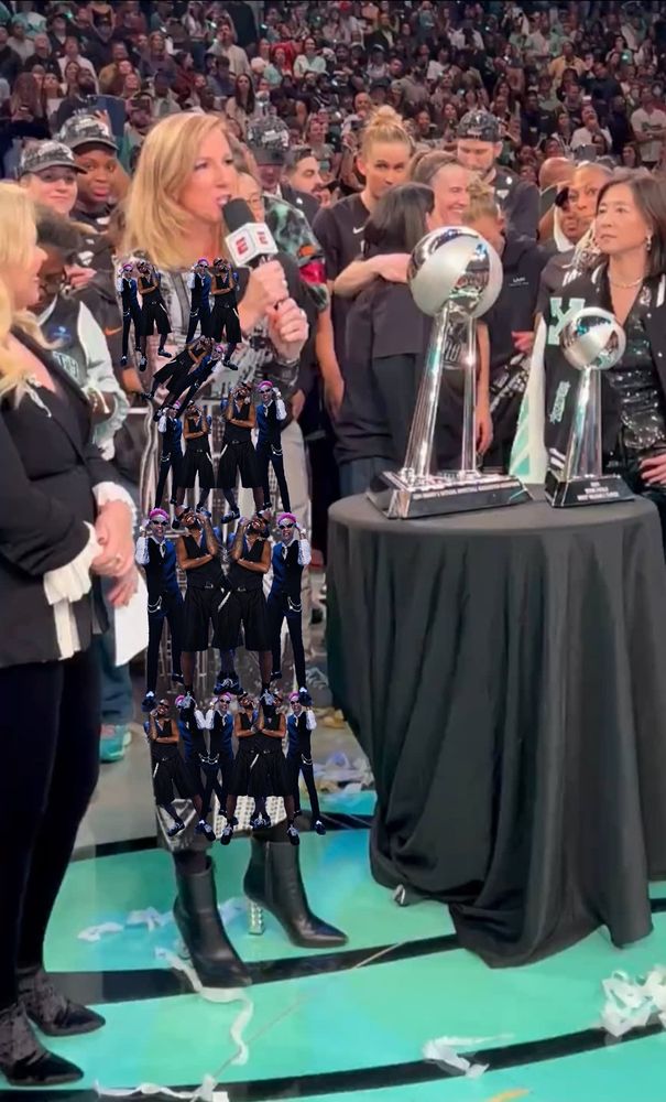 WNBA Commissioner Kathy wearing Stud Budz dress