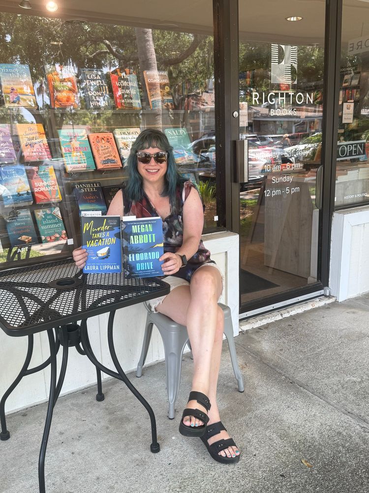 Me with Megan and Laura’s books 