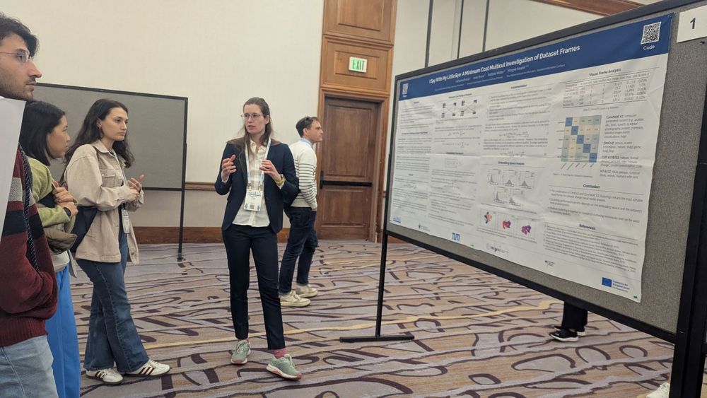 Katharina discussing the work on Clustering at WACV25.