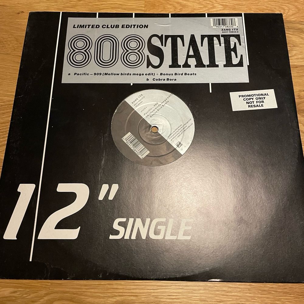808 State 12” - Pacific 909 (Mellow Birds Mega Edit) + Bonus Bird Beats / Cobra Bora)