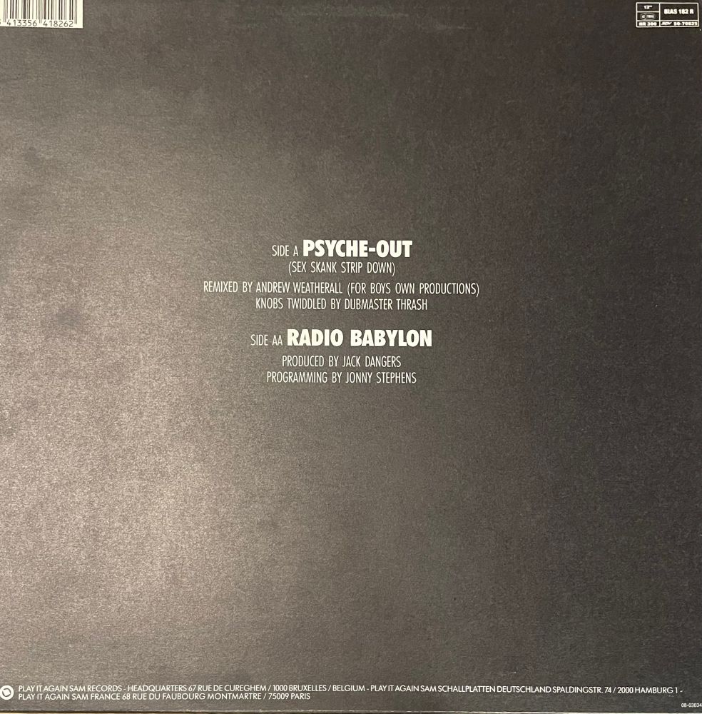 Meat Beat Manifesto - Psyche Out (Remixed By Andrew Weatherall) / Radio Babylon - 12”