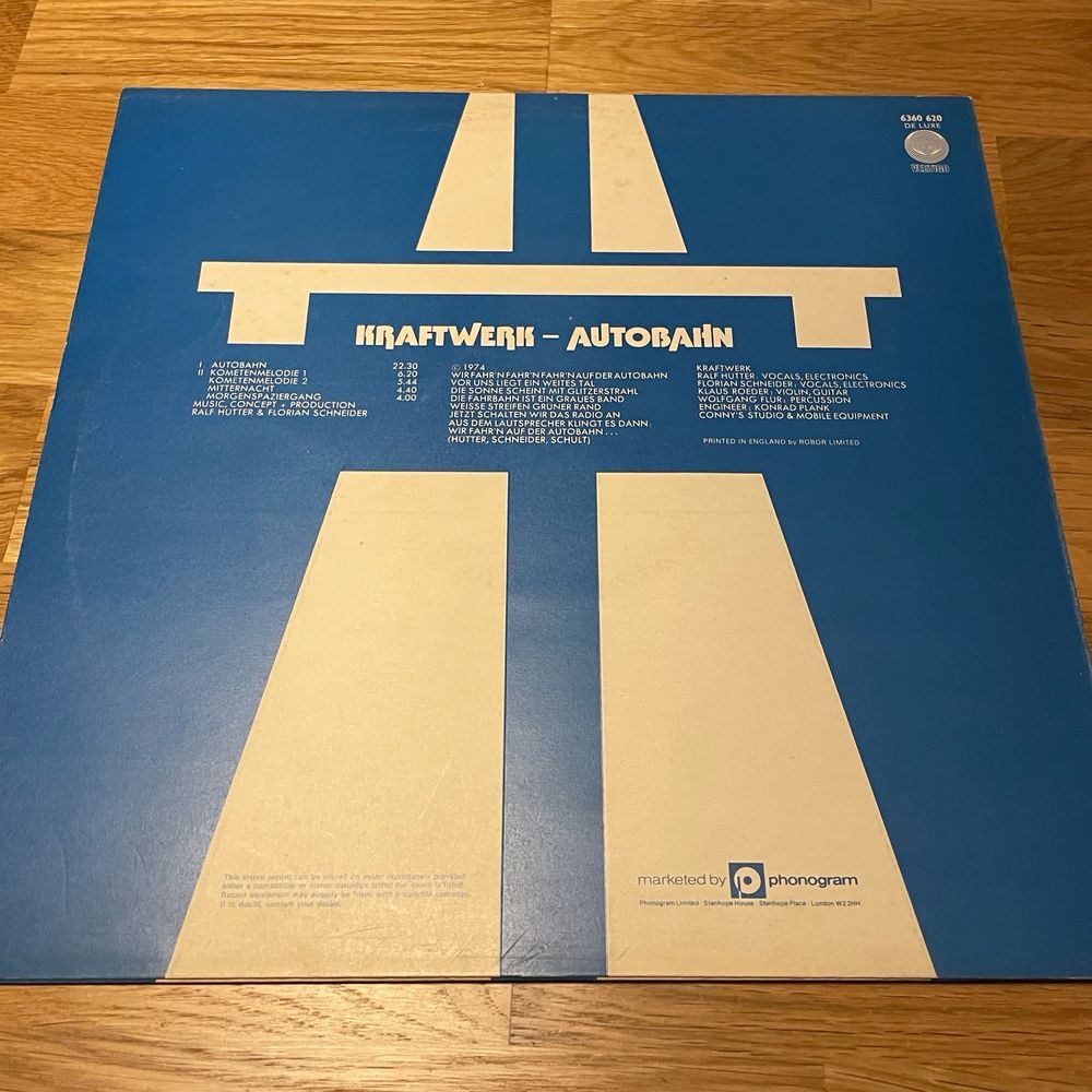 Kraftwerk - Autobahn LP cover