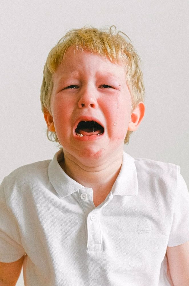 Crying toddler