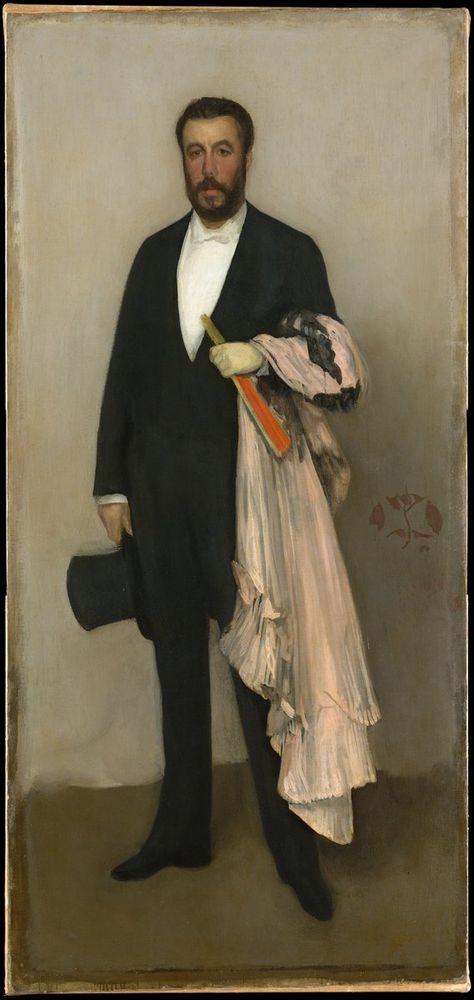 "Arrangement in Flesh Colour and Black: Portrait of Theodore Duret" by James McNeill Whistler, 1883