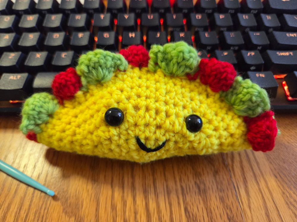 A wonky little taco.