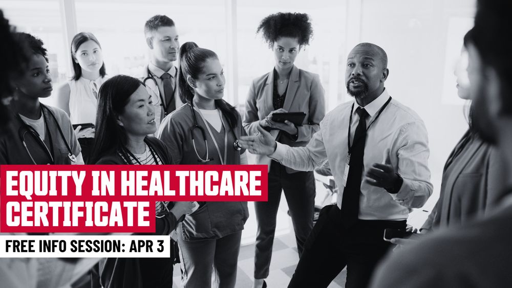 Equity in Healthcare free info session: Apr 3