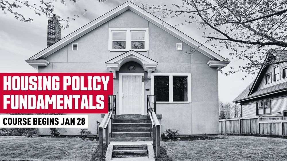 Housing Policy Fundamentals course begins Jan 28