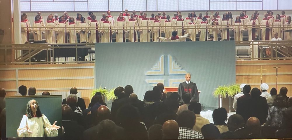 View of a church sanctuary and choir