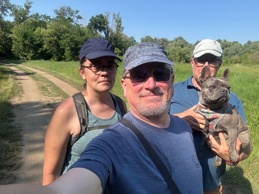 Most of the whole family at the fish ladder 