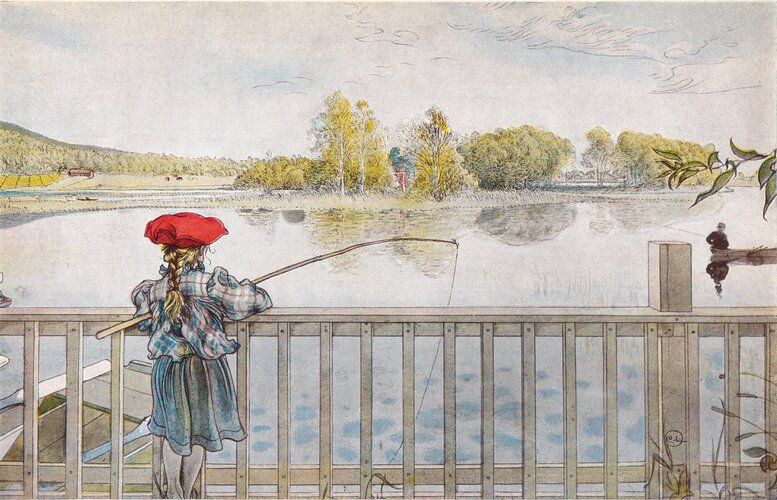 Lisbeth fishing