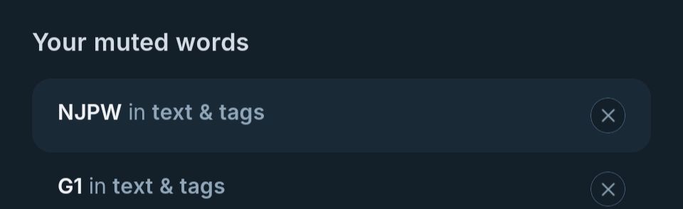 NJPW and G1 on my muted words list 