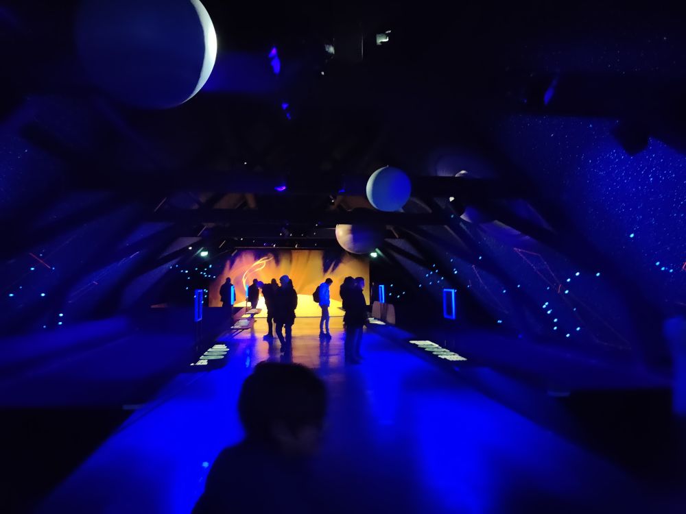 Espace des sciences à Morlaix au dernier étage "Jardin des planètes"