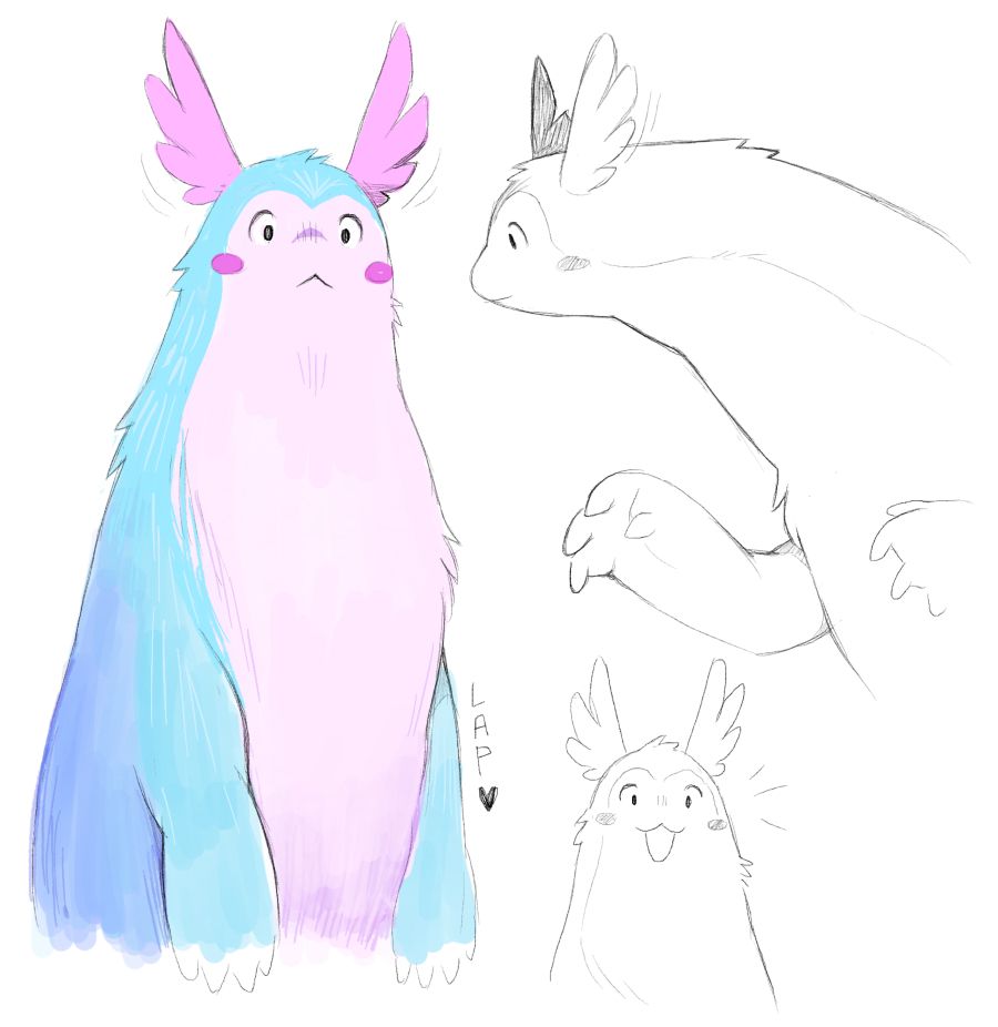 Sketches of a big soft creature