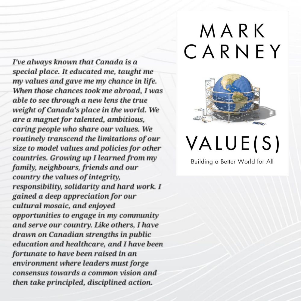 I've always known that Canada is a special place. It educated me, taught me my values and gave me my chance in life. When those chances took me abroad, I was able to see through a new lens the true weight of Canada's place in the world. We are a magnet for talented, ambitious, caring people who share our values. We routinely transcend the limitations of our size to model values and policies for other countries. Growing up I learned from my family, neighbours, friends and our country the values of integrity, responsibility, solidarity and hard work. I gained a deep appreciation for our cultural mosaic, and enjoyed opportunities to engage in my community and serve our country. Like others, I have drawn on Canadian strengths in public education and healthcare, and I have been fortunate to have been raised in an environment where leaders must forge consensus towards a common vision and then take principled, disciplined action.