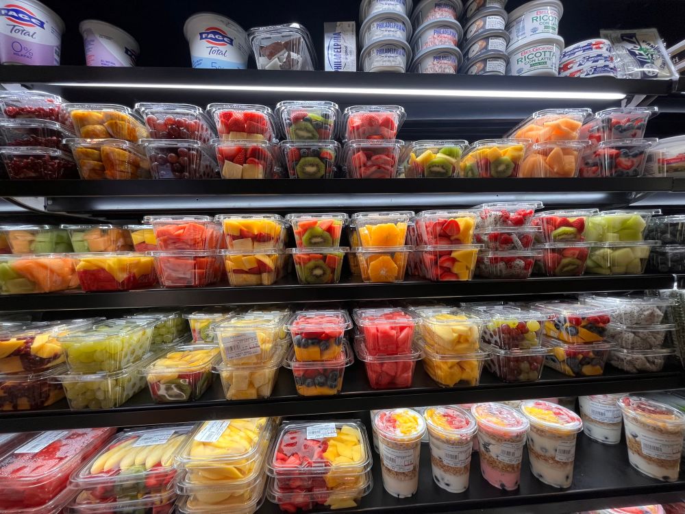 Lots of fruits in various combinations.