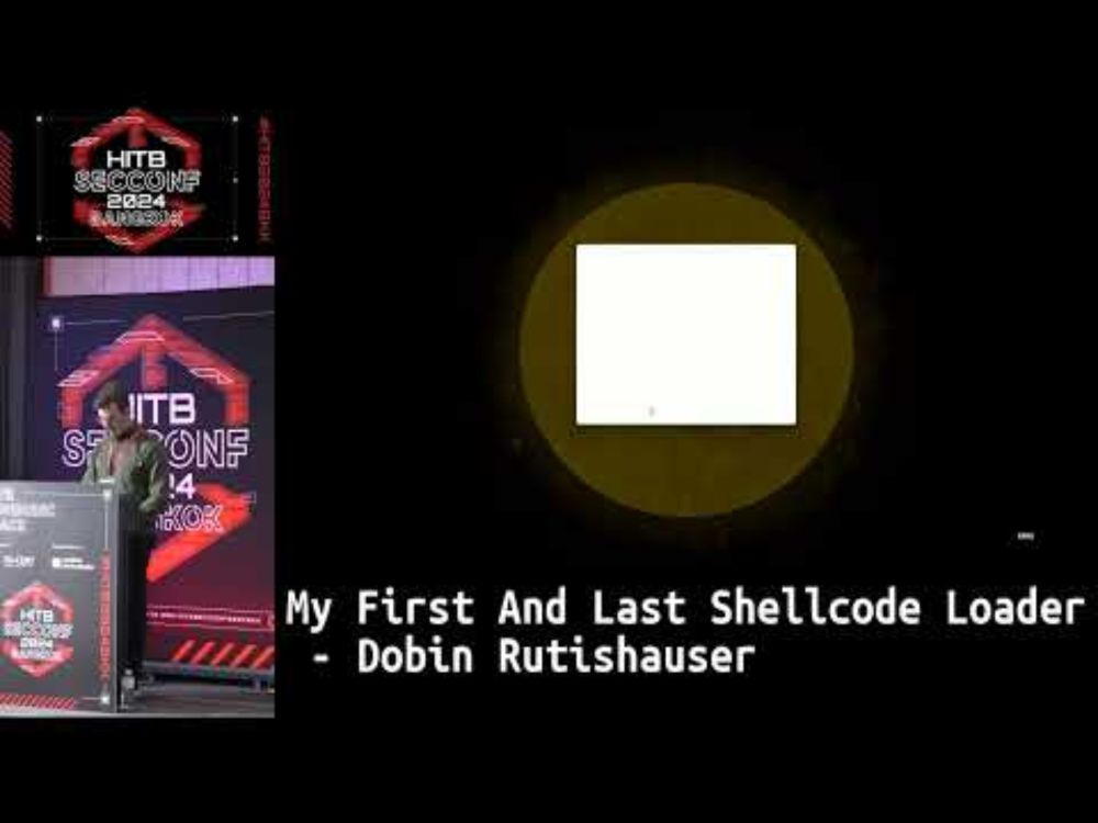 #HITB2024BKK #COMMSEC D1: My First and Last Shellcode Loader