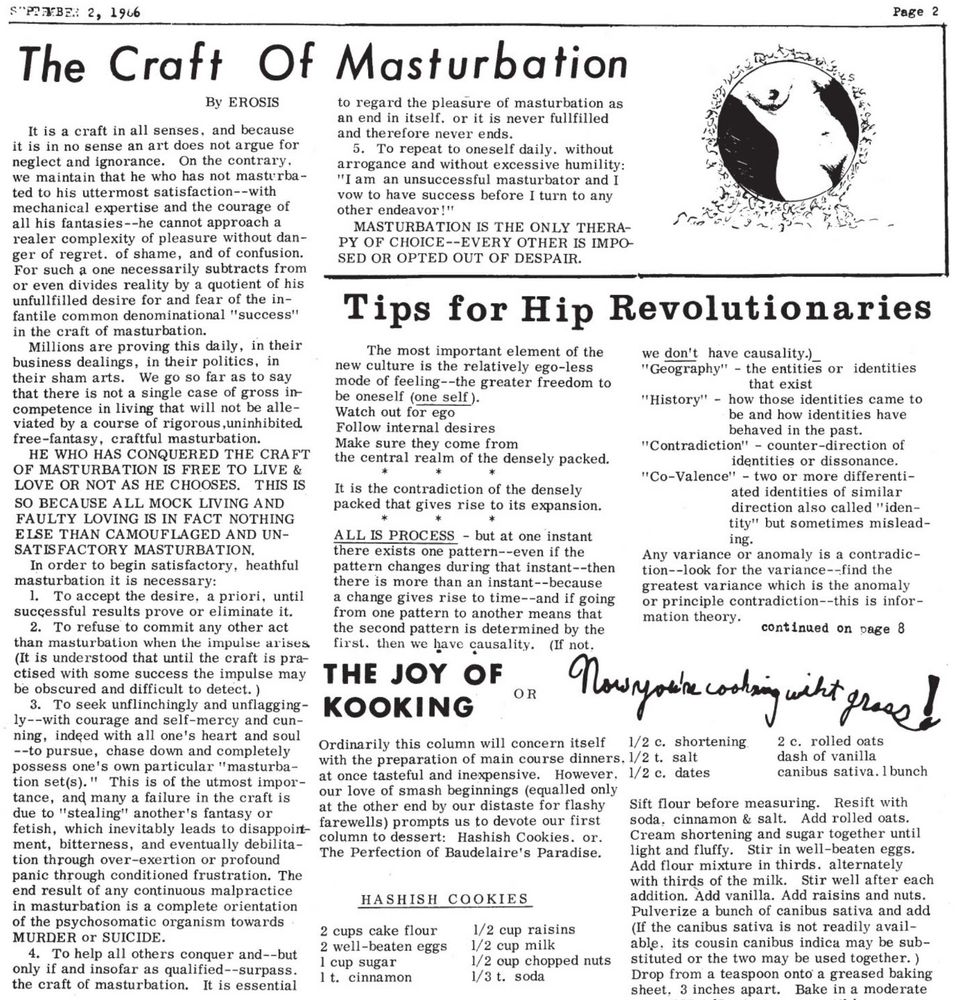Article, "The Craft of Masturbation" by Erosis