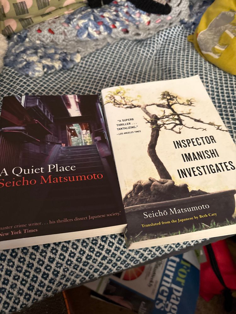 Two Seicho Matsumoto books - ‘A Quiet Place’ and ‘Inspector Imanishi Investigates’