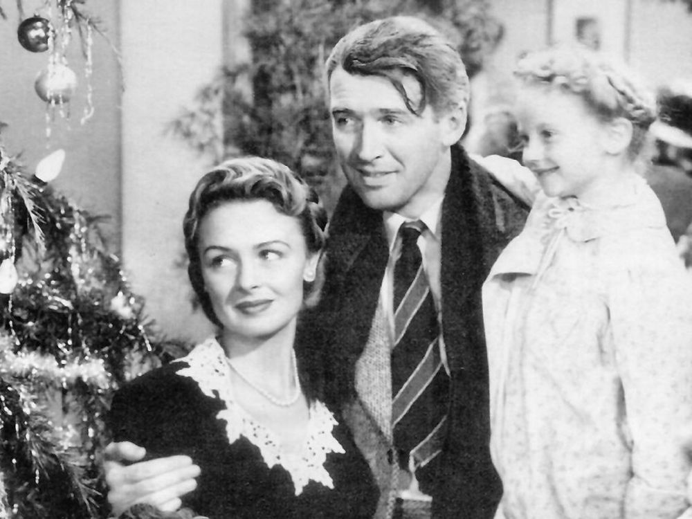 Donna Reed and Jimmy Stewart in ‘It’s a Wonderful Life’