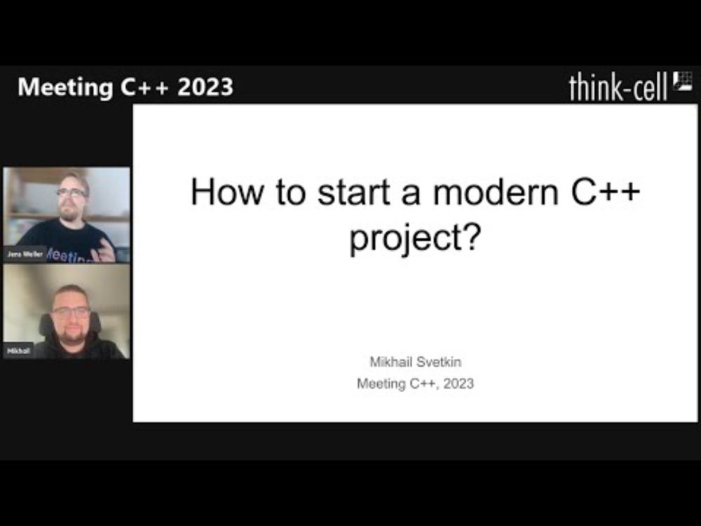 How to start a modern C++ project - Mikhail Svetkin - Meeting C++ 2023