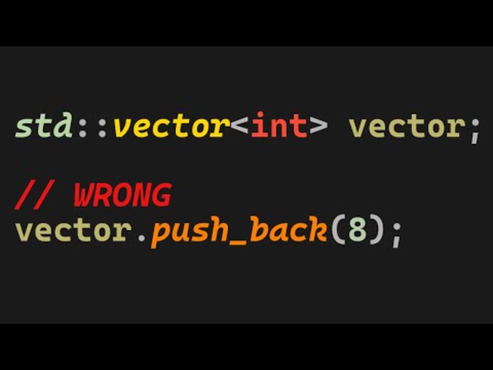 Stop using std::vector wrong