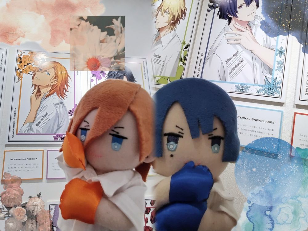 池袋みたいなフォトスペースあるかなと思って手袋作ってスタンドも持参したけど無かった😭