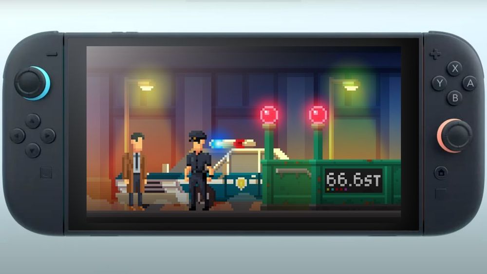 The Darkside Detective on a Nintendo Switch 2.