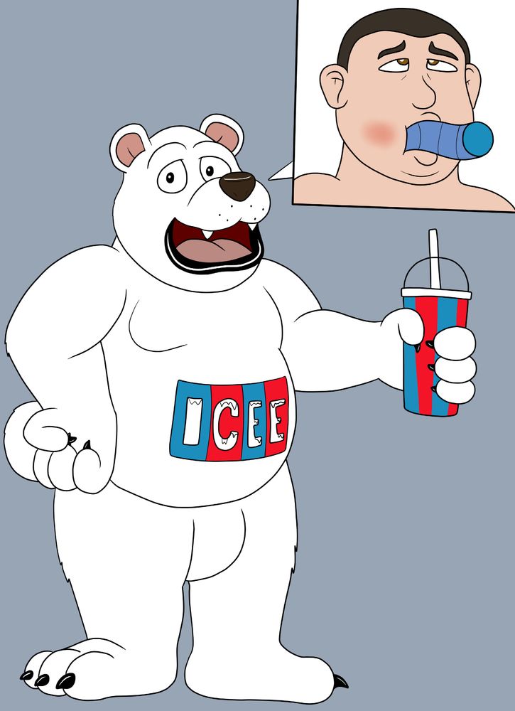 Polar bear mascot for ICEE's
