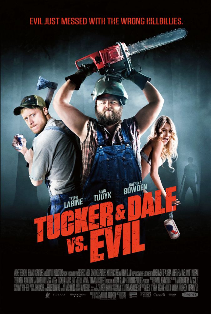 Movie poster for the world’s greatest movie,  Tucker & Dale vs Evil