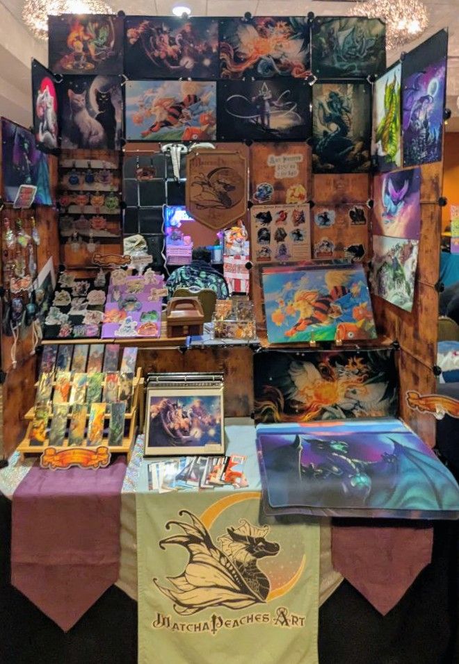 The booth setup for Gateway Furmeet. 