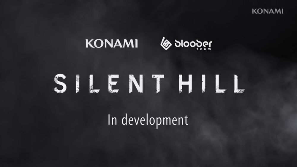 The Silent Hill title card with "In development" under it, heavily implying a Silent Hill 1 Remake 