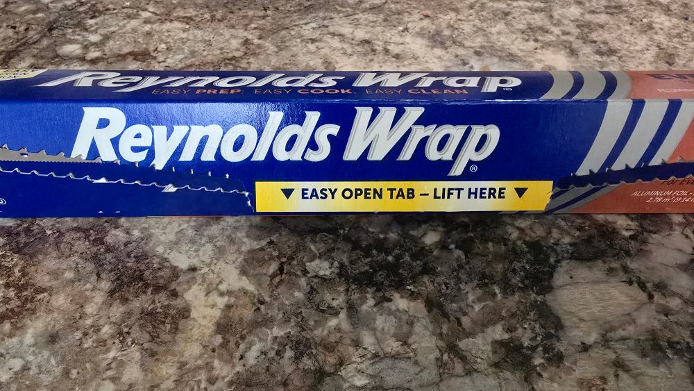 A container of Reynolds Wrap.