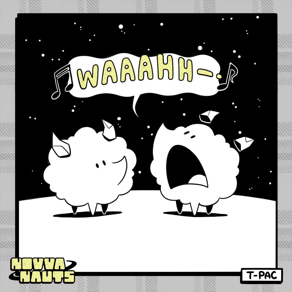 [a pair of fluffy creatures with crystal horns - one sings "waaahh--"]