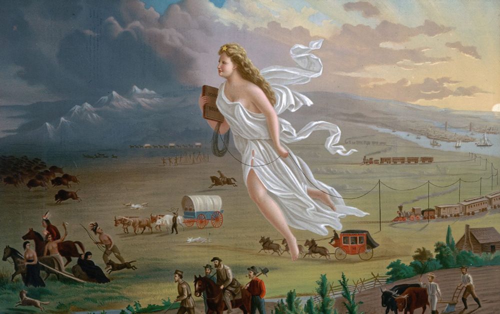 By posting paintings like “American Progress,” the DHS signals its white supremacist beliefs.