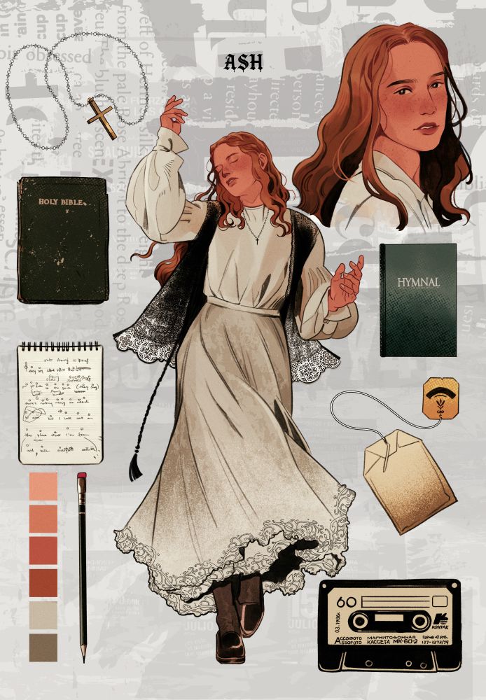 The character art for Ash from Phantom Pulse, by Noah Dao